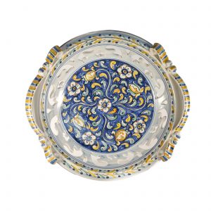 Centrotavola traforato in Ceramica di Caltagirone