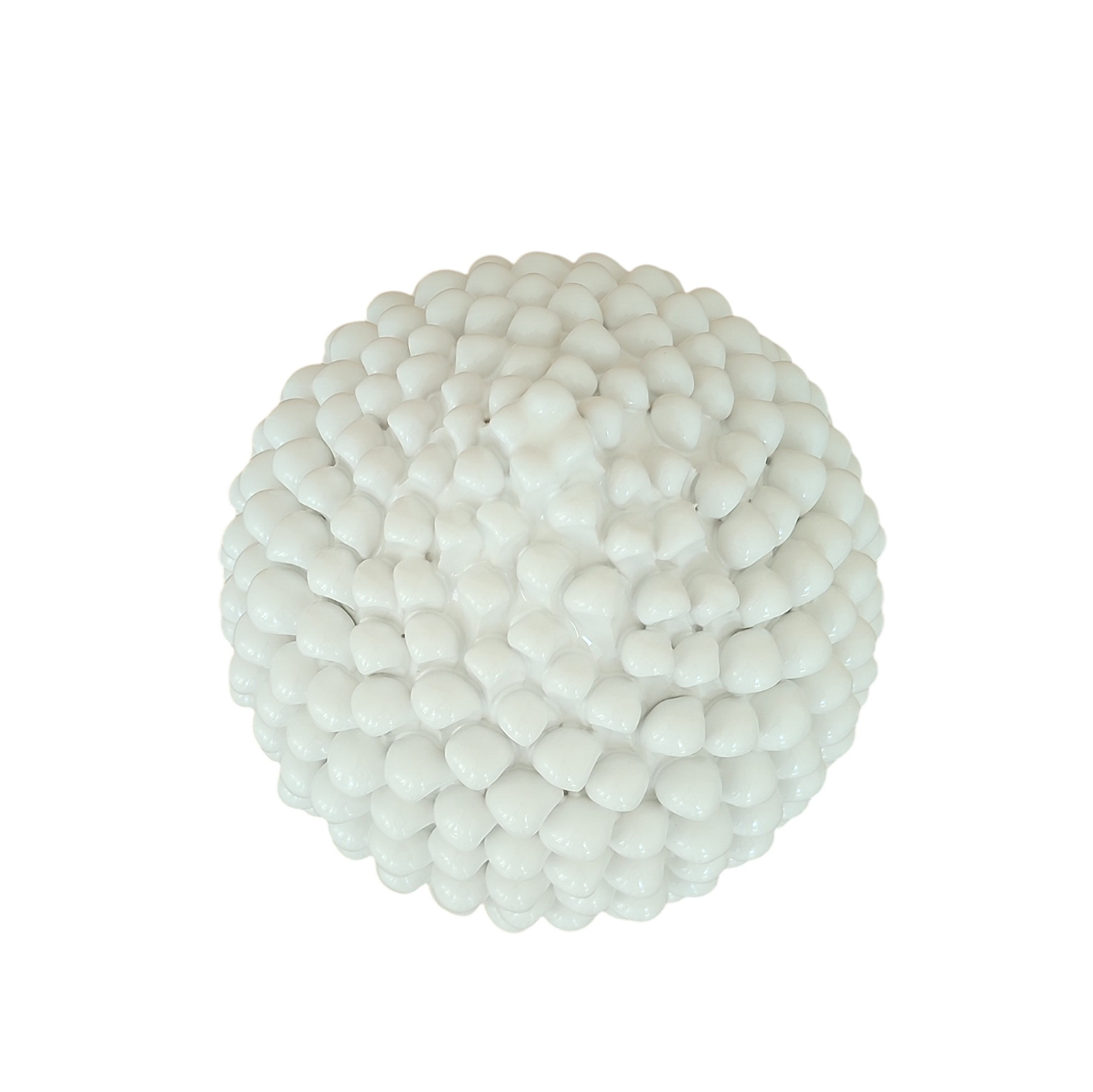 Pigna Classica Bianca In Ceramica Di Caltagirone Alto Pigna Classica bianca in ceramica di Caltagirone alto