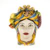 Testa Donna Grande in Ceramica di Caltagirone