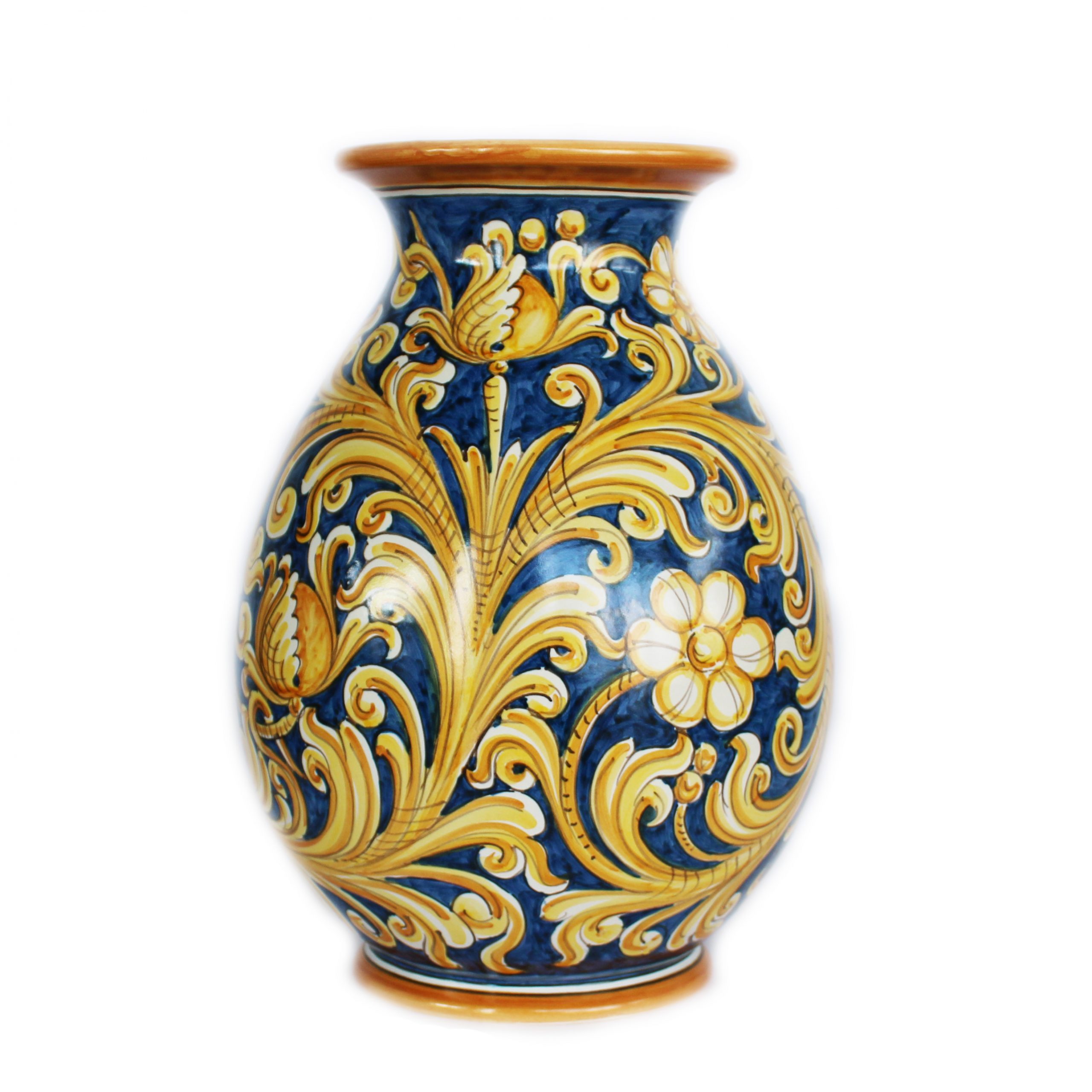 Vaso Anfora ornato – Iudici Ceramiche di Caltagirone