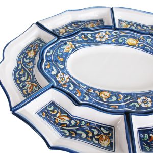 Antipastiera a scomparti in Ceramiche di Caltagirone