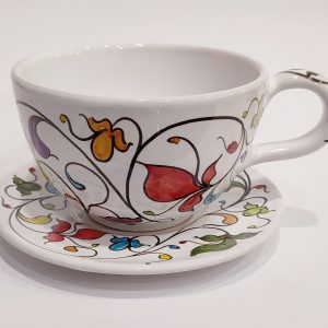 Tazza da Latte in Ceramica di Caltagirone