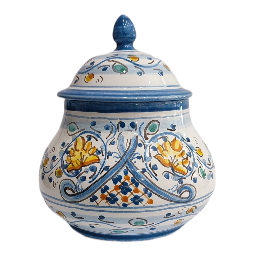 Porta Aglio in Ceramica di Caltagirone - Maioliche Artistiche