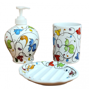 Set da bagno in Ceramica di Caltagirone