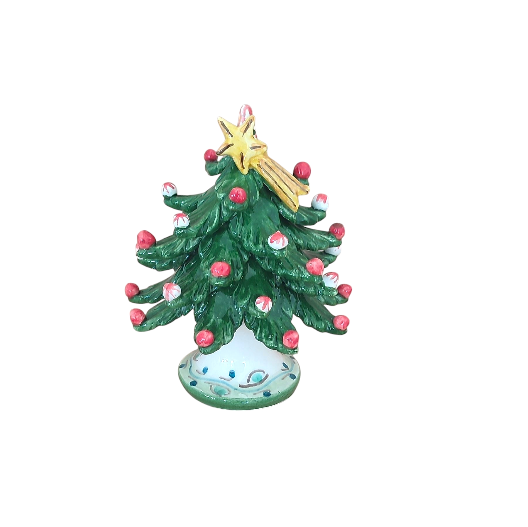 Albero Di Natale In Ceramica Di Caltagirone H15 Albero di Natale in Ceramica di Caltagirone h15