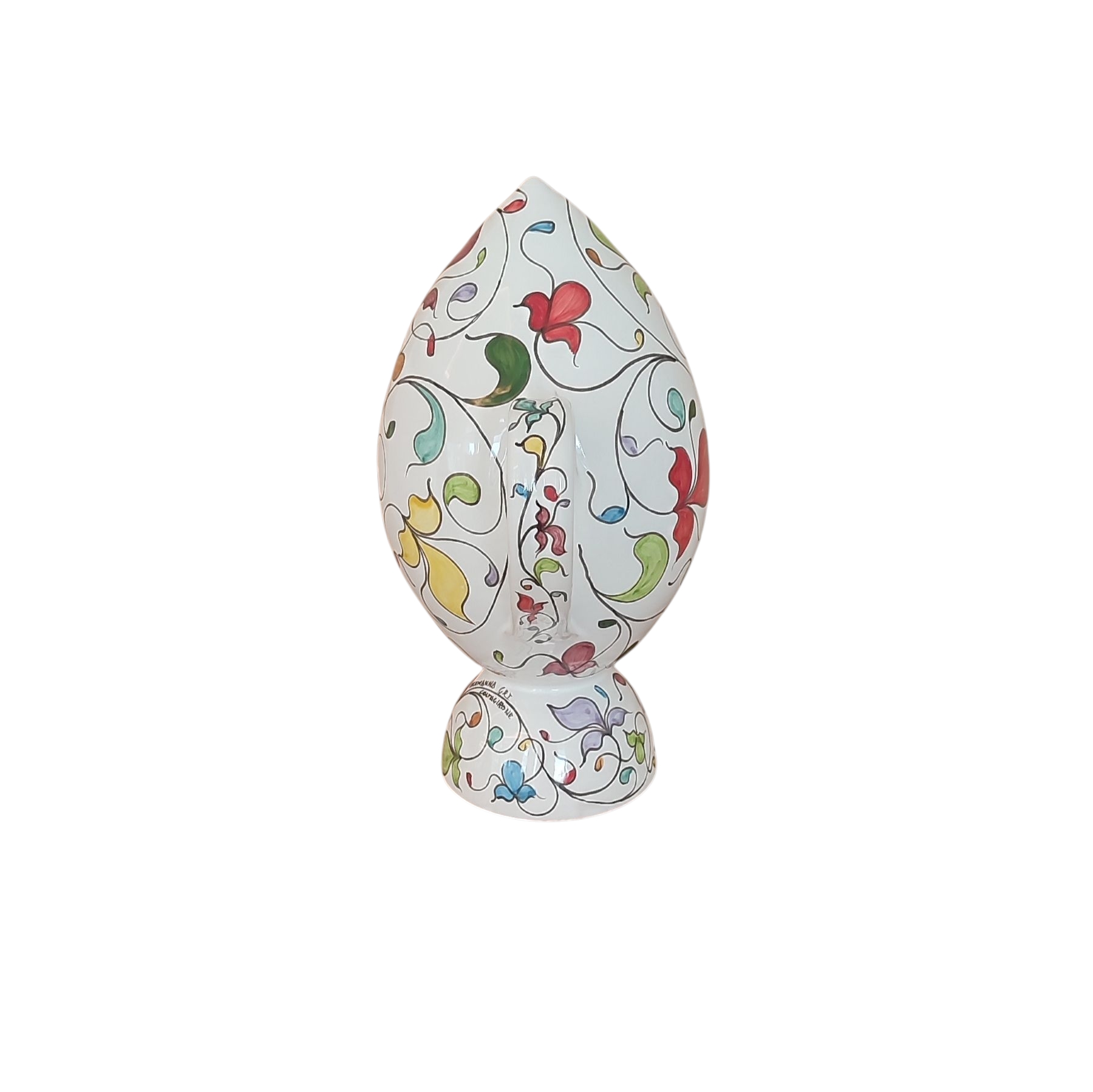 Bummulo Malandrino In Ceramica Di Caltagirone Arlecchino Retro Bummulo Malandrino in Ceramica di Caltagirone arlecchino retro