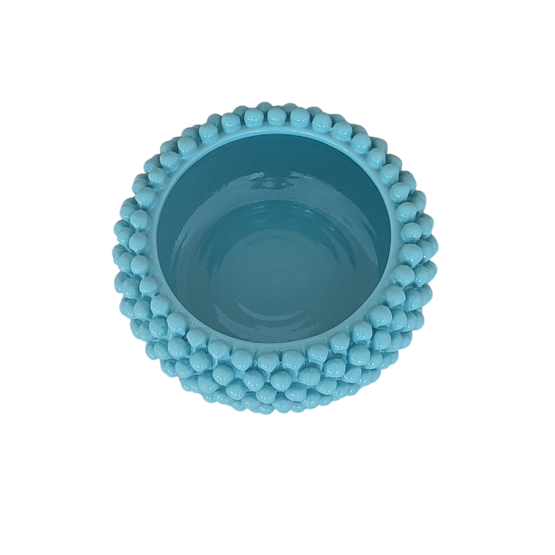 Centrotavola A Pigna Celeste In Ceramiche Di Caltagirone Alto Centrotavola a Pigna celeste in Ceramiche di Caltagirone alto