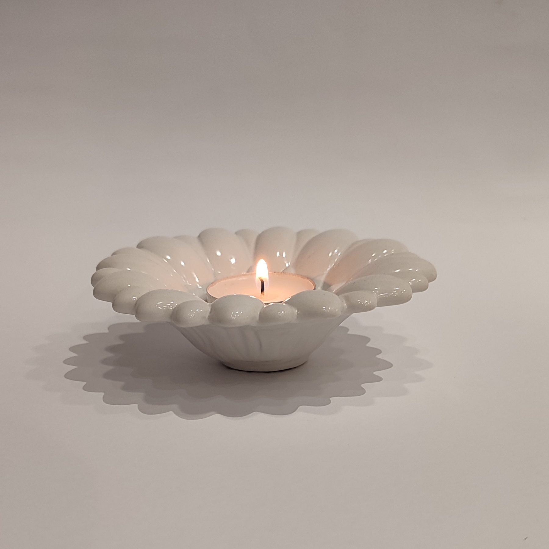 Fiore Portacandela Bianco Sing Fiore portacandela bianco sing